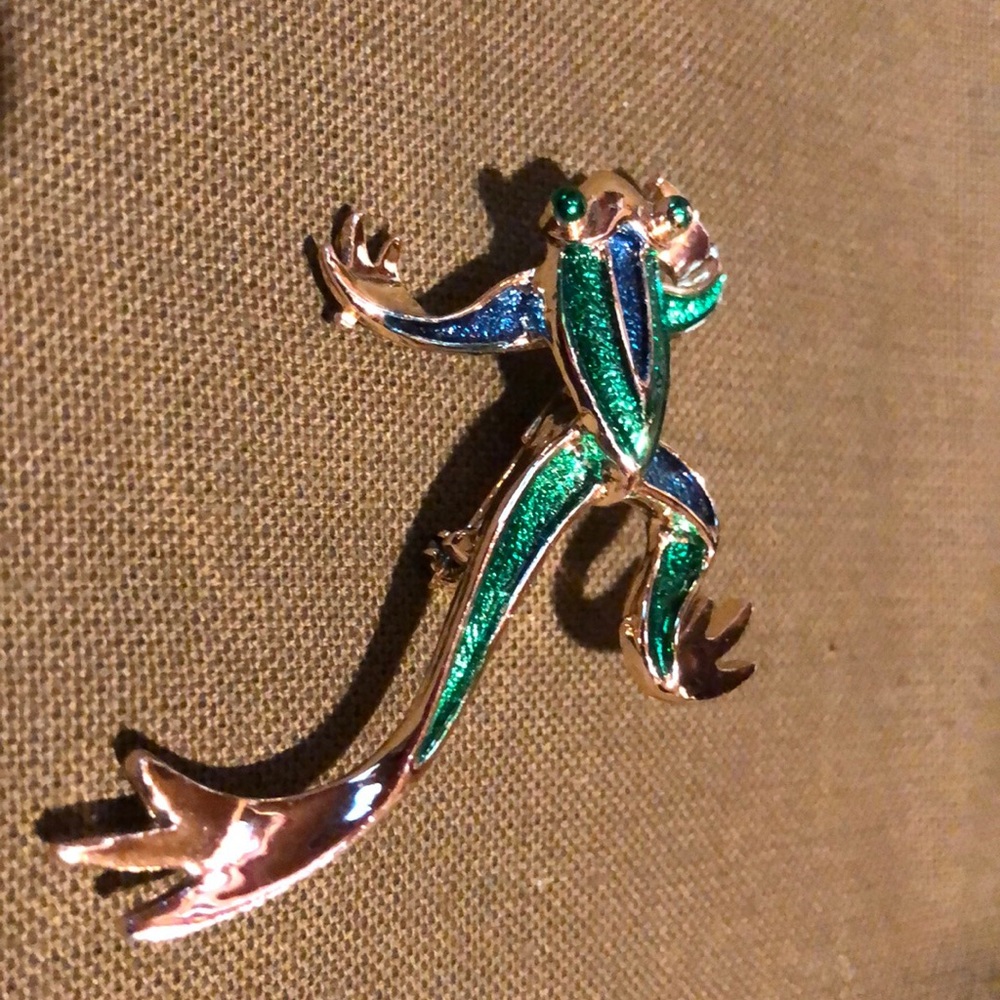 Frog brooch